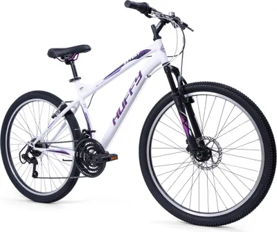 Produktbild von Huffy Extent 26 Zoll Unisex Fahrrad, Mountainbike,  Jungenfahrrad, Mädchenfahrrad, ab 12 Jahren, Weiss