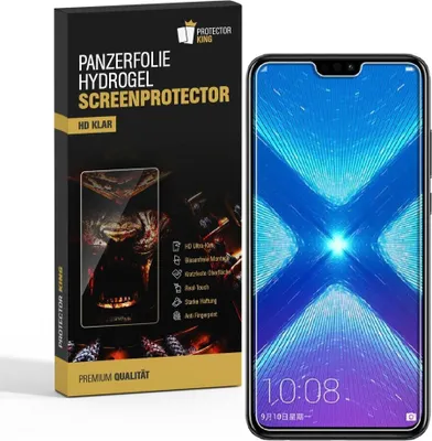 Produktbild von 6x Panzerfolie für Huawei Honor 8X HYDROGEL FULL-COVER Displayschutzfolie HD KLAR