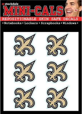 Produktbild von Wincraft 6er Gesicht Aufkleber 3cm - NFL New Orleans Saints