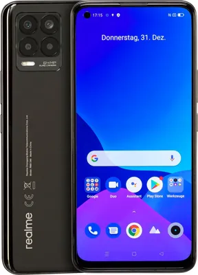 Produktbild von realme 8, 16,3 cm (6.4"), 4 GB, 64 GB, 64 MP, Android 11, Schwarz