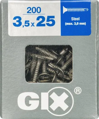 Image de Lot De 200 Vis Acier Tête Fraisée Torx Spax, Diam.3.5 Mm X L.25 Mm