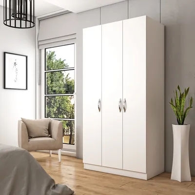Immagine prodotto di Skye Decor, FRN-12023, bianco, armadio, 90 x 181 x 50 cm, 100% truciolare