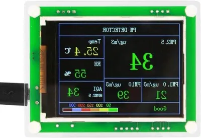 Immagine prodotto di Sensore professionale portatile per la qualità dell'aria da 28 pollici per interni ed esterni - Monitor PM2.5