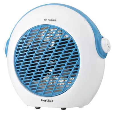 Immagine prodotto di Bastilipo TVC-2000C, termoconvettore elettrico con ventola, da interno, da pavimento, blu, bianco, girevole, 2000 W