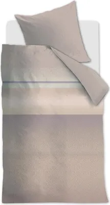 Produktbild von Beddinghouse Mako-Satin-Bettwäsche-Garnitur Lenny Farbe Natural Größe 135x200+80x80