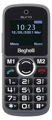 Immagine prodotto di Beghelli SLV10, a barra, doppia SIM, 4,5 cm (1,77"), 1,3 MP, 800 mAh, nero