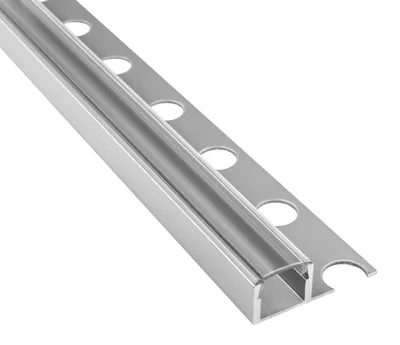 Produktbild von T77 LED Alu Fliesenprofil 10mm silber 1m klar