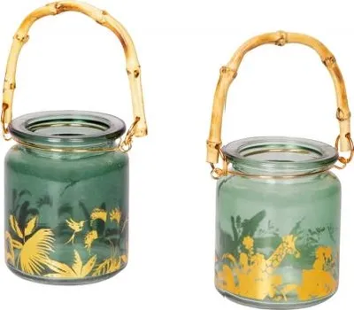 Produktbild von Spiegelburg Kl. Windlicht "I love my Jungle" Garden, sort.