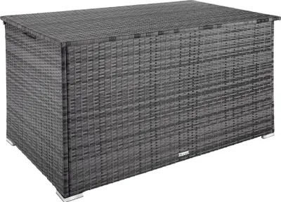 Image de Coffre de jardin Oslo structure en aluminium 145x82,5x79,5cm - gris