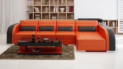Produktbild von Ecksofa L Form Polster Sitz + Sessel Moderne 2tlg