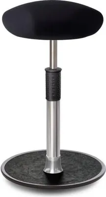 Produktbild von Sitz- Stehhocker Free Tall Triangel Gestrick schwarz chrom /schwarz.