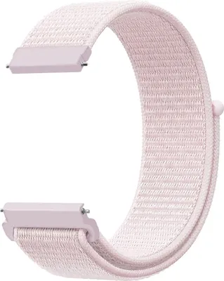 Produktbild von Smartwatch Armband Armbänder 20 / 22 mm für Samsung Galaxy LG Watch Honor Garmin, Farbe:Perlrosa, Stegbreite:22 mm