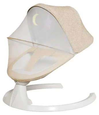 Zdjęcie produktu dla Elektryczne kołysko dla dziecka - XM3-KHAKI - Odtwarzacz muzyki Bluetooth - 5 prędkości - Automatyczne kołysanie - Składana moskitiera - Regulowany daszek - Kolor khaki