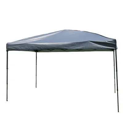Produktbild von GOPLUS Pavillon 365 x 225 cm, Faltpavillon mit Tragetasche, 8 Heringen & 4 Windseilen, höhenverstellbares Gartenpavillon mit Metallrahmen (Grau)