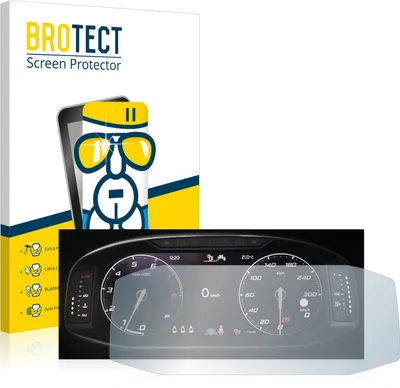 Produktbild von BROTECT Schutzglas für Seat Ateca Facelift 10.25" Tachoanzeige Schutzfolie Panzer Folie Glas Display Schutz klar