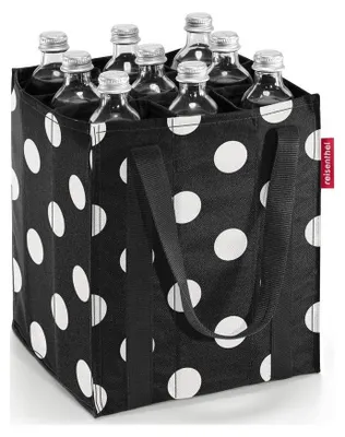 Obrázek produktu pro Reisenthel bottlebag, Taška na láhve, Černá, Bílá, Polyester, Vzorovaný, 240 mm, 240 mm