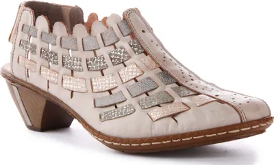 Produktbild von Rieker Damen Schuhe, Pumps mit elastischem Gummizug und extra Sup, In Beige – 6 UK - 39 EU - 8 US / Beige