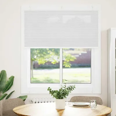 Obrázek produktu pro vidaXL Plisovaná roleta bílá 115x150 cm šířka látky 114,4 cm polyester