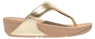 Productafbeelding van FitFlop - Dames sandalen, leer, teenslippers HD342 (maat 37 EU) (Platino)