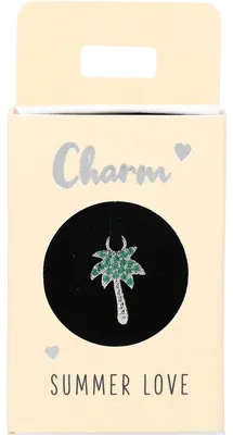 Produktbild von Versilberte o. Vergoldete Charms -Anhänger für Creolen- Nr.44 - Palme