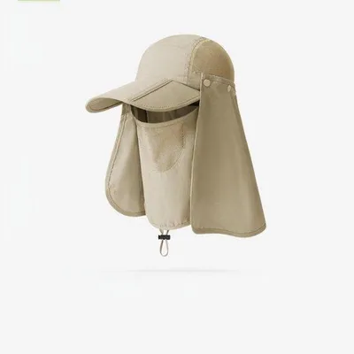 Produktbild von Sommerhut mit Gesichtsmaske und Nackenschutz, atmungsaktiv, UPF 50+