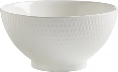 Zdjęcie produktu dla Okrągła miska Maxwell & Williams Diamonds, miska do serwowania, twarda porcelana, biała, Ø 18 cm, DV0042