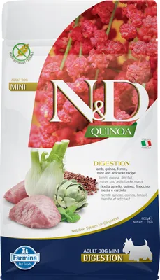 Produktbild von FARMINA N&D N&D Quinoa Digestion Lamb Mini Adult - Trockenfutter für Hunde - 800g