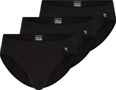 Produktbild von Schiesser 3er Pack Long Life Baumwolle Rio Slip / Unterhose Perfekte Passform, Komfortabler Bund mit kleinem Serien-Logo, Reduzierte Pilling-Bildung und glatte gleichmäßige Oberfläche