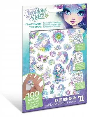 Produktbild von Tattoos für Kinder – 3 verschiedene Designs von Nenuphia Nebulous Stars