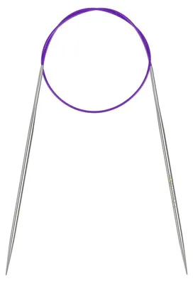 Zdjęcie produktu dla Igły do szydełkowania okrągłe, 2,75 mm, długość 60 cm, ze stali nierdzewnej, z elastycznym przewodem