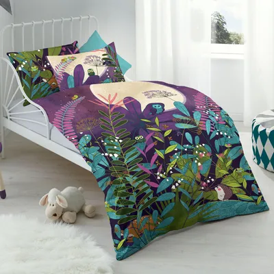 Produktbild von Kaeppel Biber Bettwäsche Moonshine bunt 100x135 cm + 40x60 cm