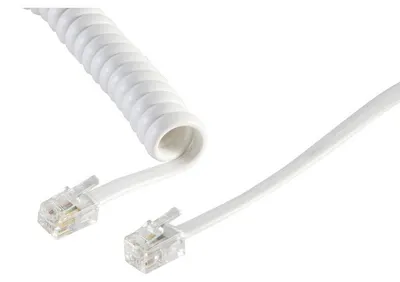 Produktbild von S/CONN maximum connectivity 70132, 2 m, RJ-10, RJ-10, Weiß, Männlich, Männlich