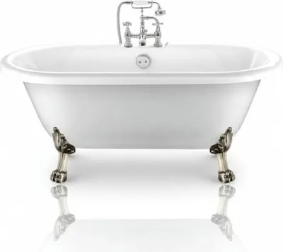 Produktbild von Freistehende Badewanne mit Füßen CHELSEA Löwenfüße ALTBRONZE 170 cm