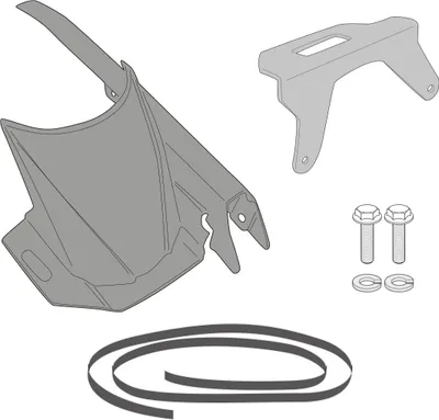 Produktbild von KAPPA Hinterradkotflügel mit Kettenschutz für Honda CB 750 Hornet 2023