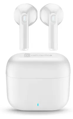 Productafbeelding van Cellularline BTWAVYCAPSULETWSW, True Wireless Stereo (TWS), Gesprekken/muziek, 70 g, Koptelefoon met microfoon, Wit