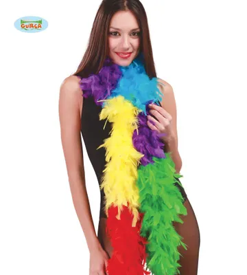 Produktbild von bunte Federboa für Damen ca. 1,80 m