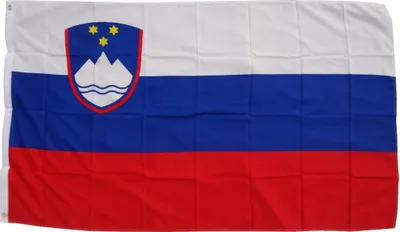 Obrázok produktu pre Vlajka Slovinsko 90 x 150 cm vlajka s 2 očkami 100g/m² hmotnosť tkaniny zdvihák vlajka zdvihák