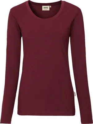 Produktbild von HAKRO Damen-Longsleeve Performance #179 Gr. S weinrot