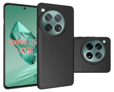 Produktbild von MobyDefend Hülle für OnePlus 12 - Dünne matte schwarze TPU Schutzhülle