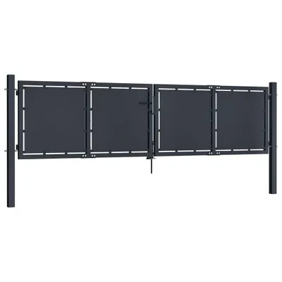 Zdjęcie produktu dla vidaXL Brama ogrodowa stalowa 300×100 cm antracytowa