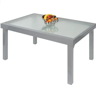 Produktbild von Gartentisch Balkontisch Esstisch Ausziehbar 135 - 270 cm Silber Diplomat ib style®