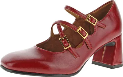 Produktbild von Tamaris Damen Pumps aus Kunstleder, Rot, mit Schnallen, 3,5 cm Absatz, Größe 41