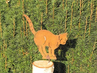 Produktbild von Edelrost Katze zum Schrauben