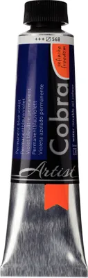 Image de Cobra Artist Peinture à l'huile miscible à l'eau Tube 40 ml Bleu violet permanent 568