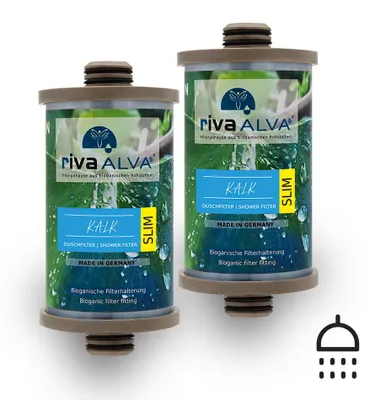 Produktbild von rivaALVA Kalk SLIM Duschfilter | Ersatzkartusche