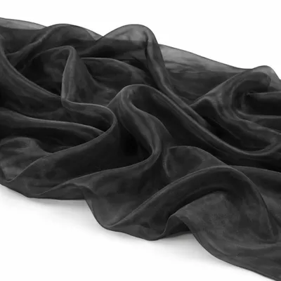 Produktbild von Dekostoff Organza Stoff 3x1,45m schwarz Tischdecke Deko Hochzeit Party Event