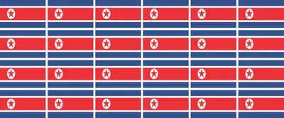 Produktbild von Mini Aufkleber Set - Pack glatt - 33x20mm - selbstklebender Sticker - Nordkorea - Flagge / Banner / Standarte fürs Auto, Büro, zu Hause und die Schule - 24 Stück