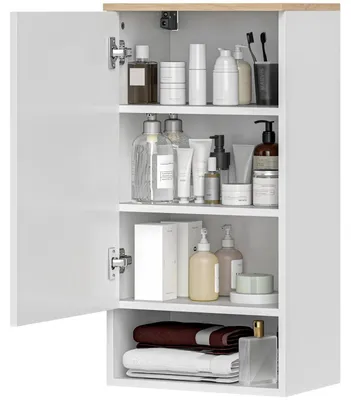 Produktbild von Wandmontierter Badezimmerschrank Wandschrank verstellbare Ablagen, für Bad