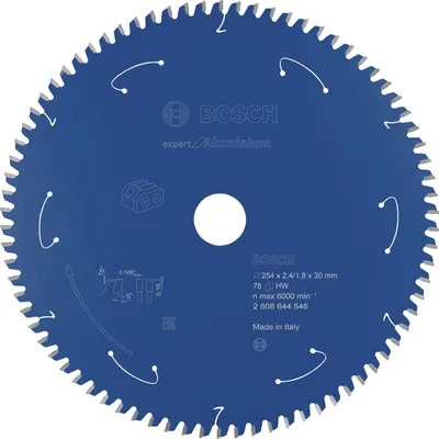 Produktbild von Kreissägeblatt für Akkusägen Expert for Aluminium, 254 x 2,4/1,8 x 30, Z78