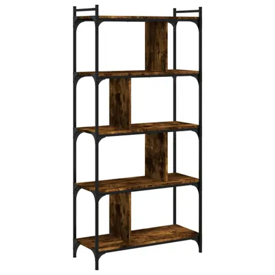 Produktbild von vidaXL Bücherregal 5 Böden Räuchereiche 76x32x158 cm Holzwerkstoff